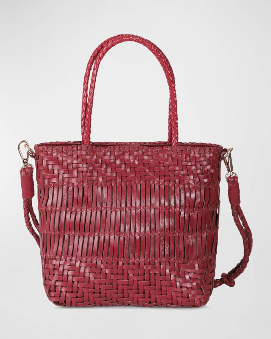Rafe Kaya Woven Leather Tote Bag | Neiman Marcus