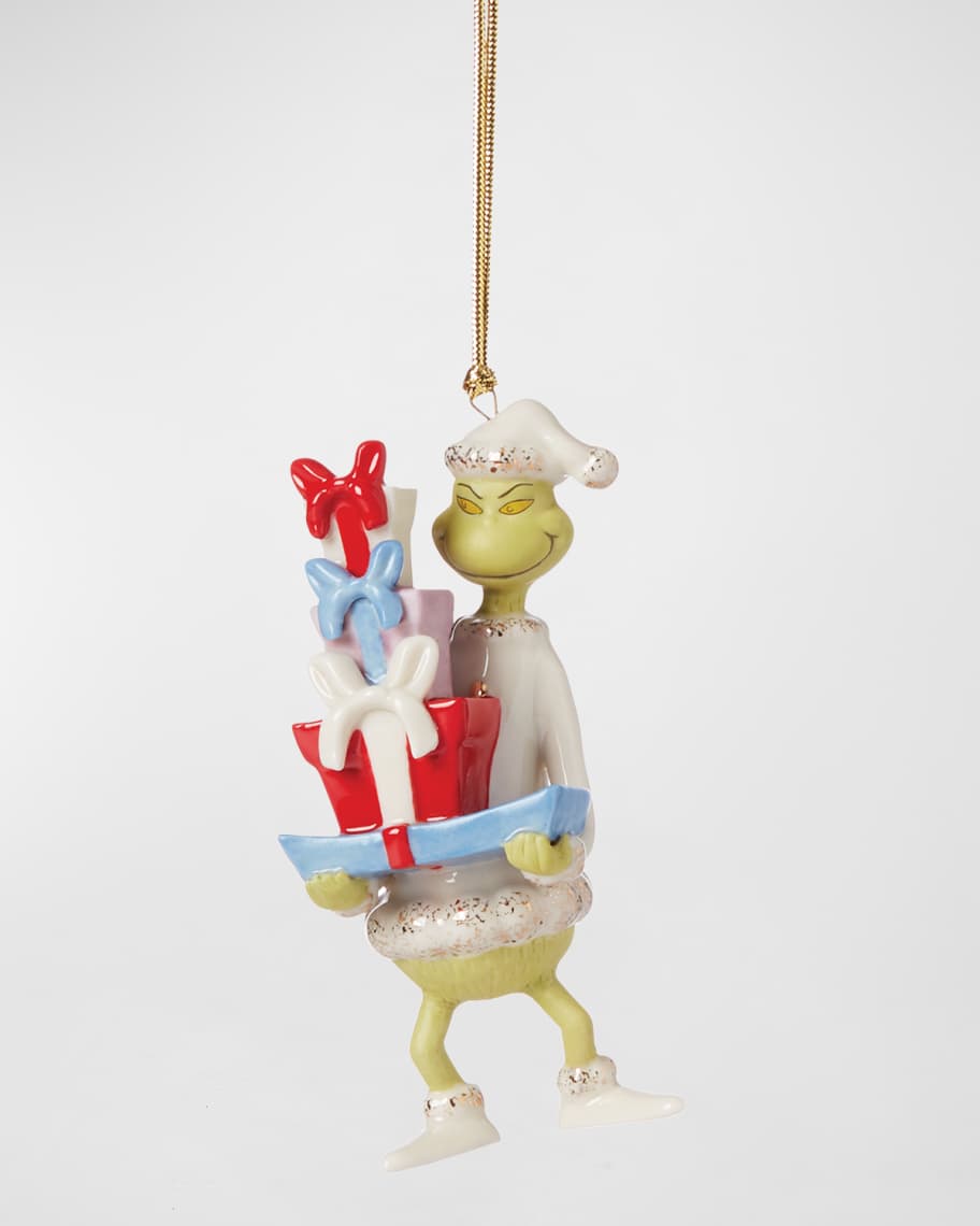 Lenox Grinch With All The Gifts Christmas Ornament Neiman Marcus