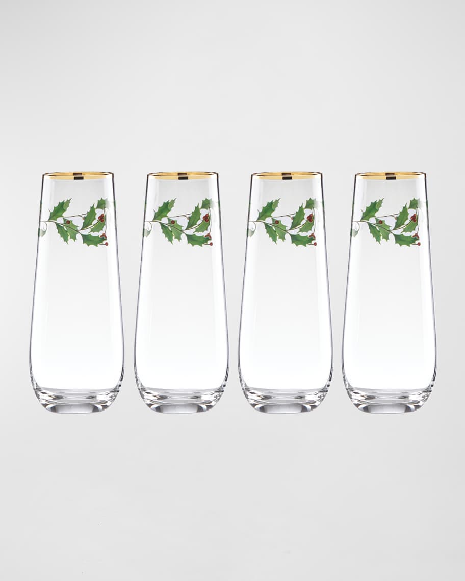 Lenox Holiday 4-Piece Highball Glass Set