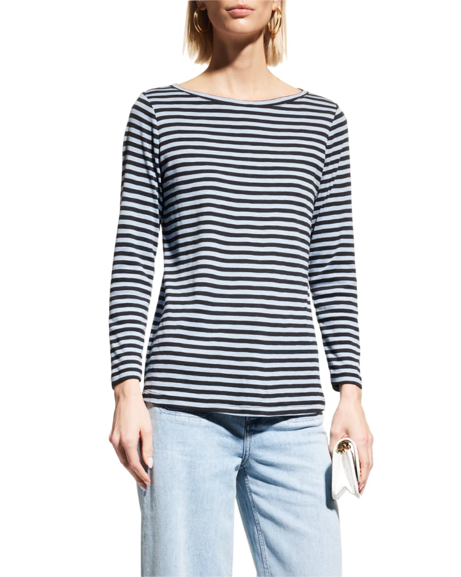 NZT Hazy Blues Split Neck Tee main image 0
