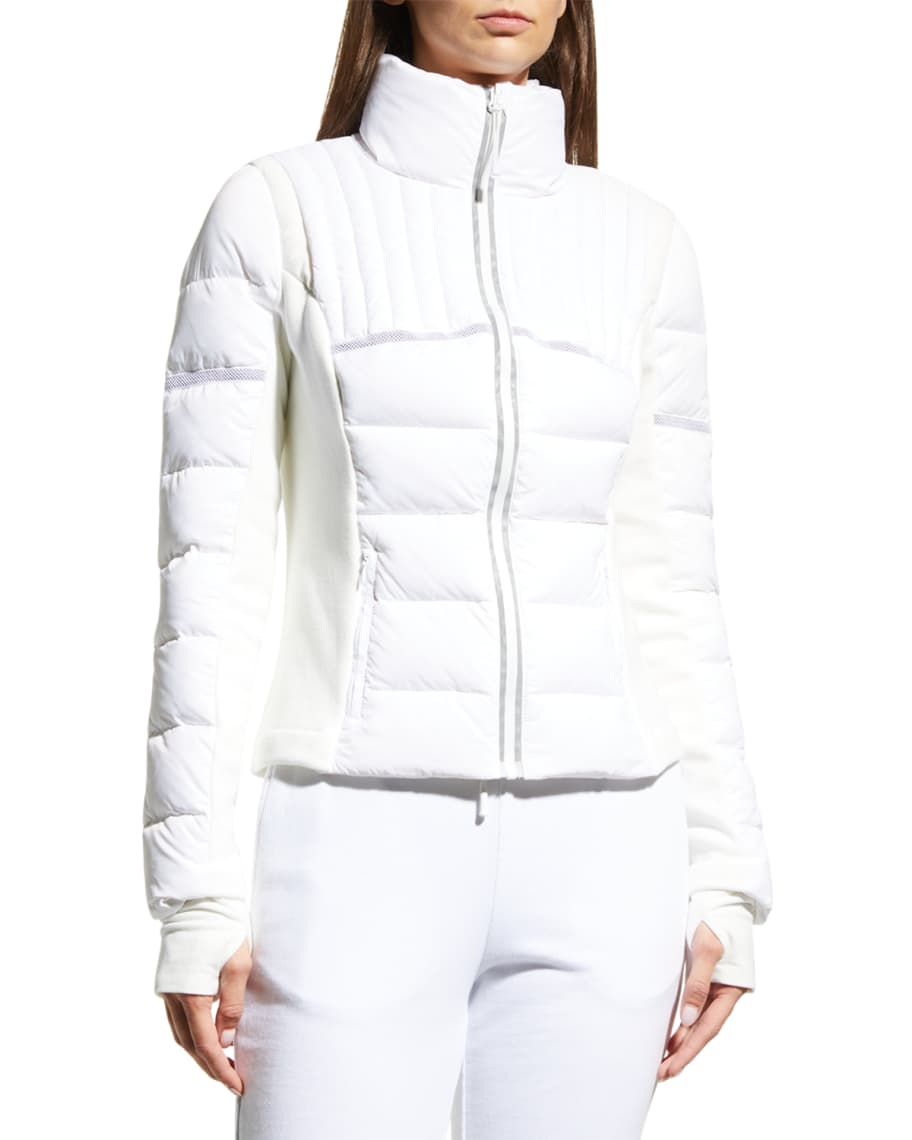 Blanc Noir Reflective Inset Featherweight Jacket | Neiman Marcus