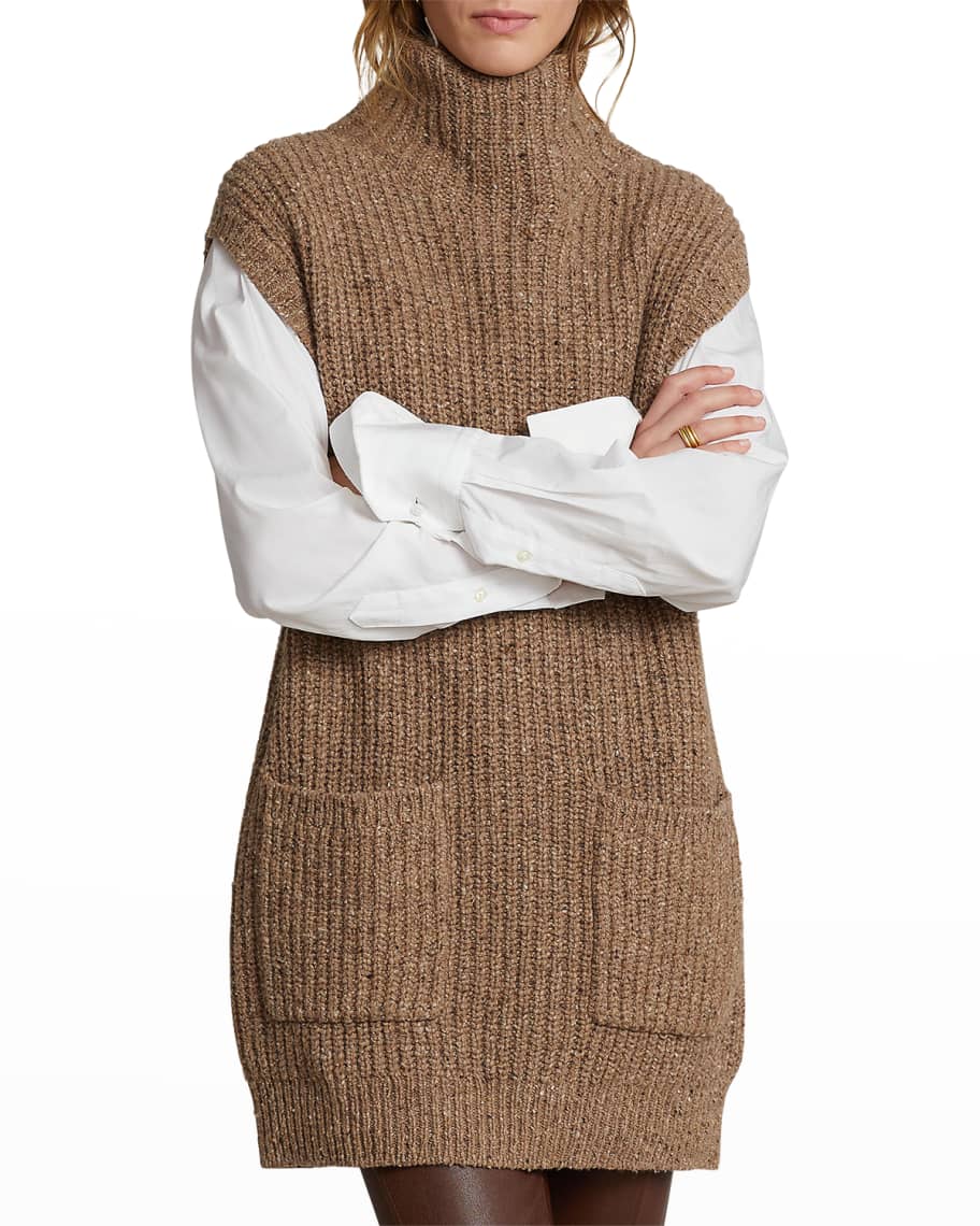 Ril Rollneck Knit Tunic Tigers Eye