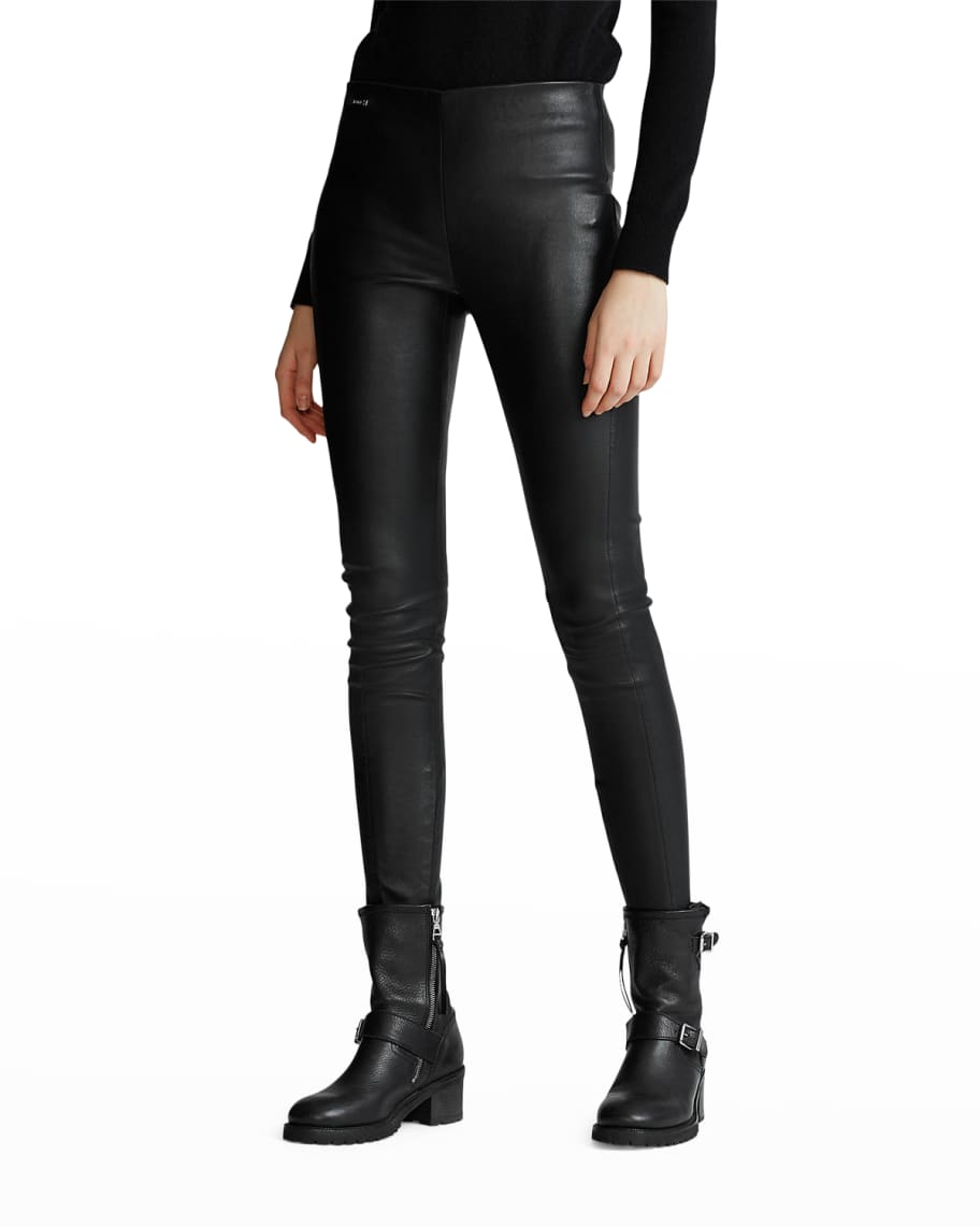 Ralph lauren leather leggings deals