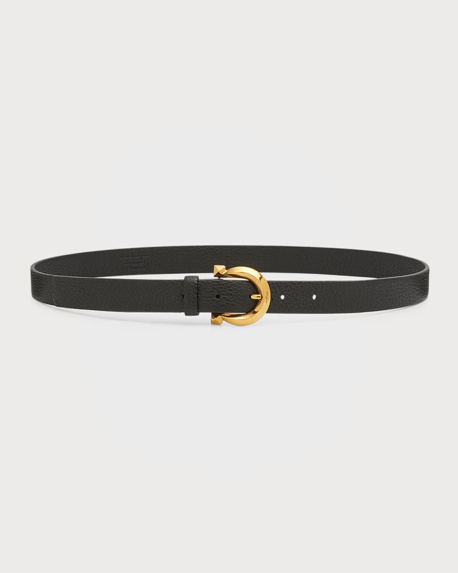 Ferragamo Gancino Leather Belt | Neiman Marcus