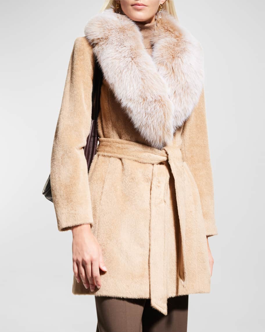 Shop Louis Vuitton Women's Cashmere & Fur Coats