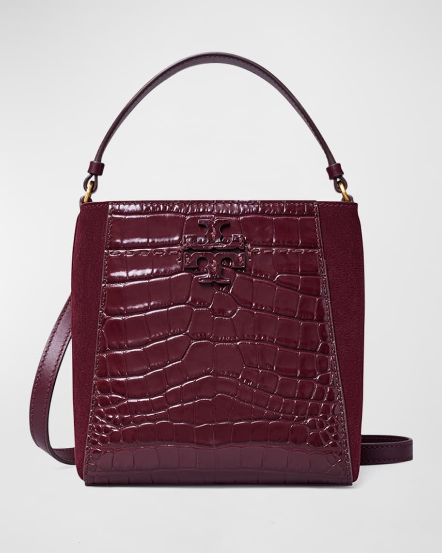 Strathberry Lana Osette Cashmere Leather Bucket Bag, Wine Burgundy, Women's, Handbags & Purses Bucket Bags