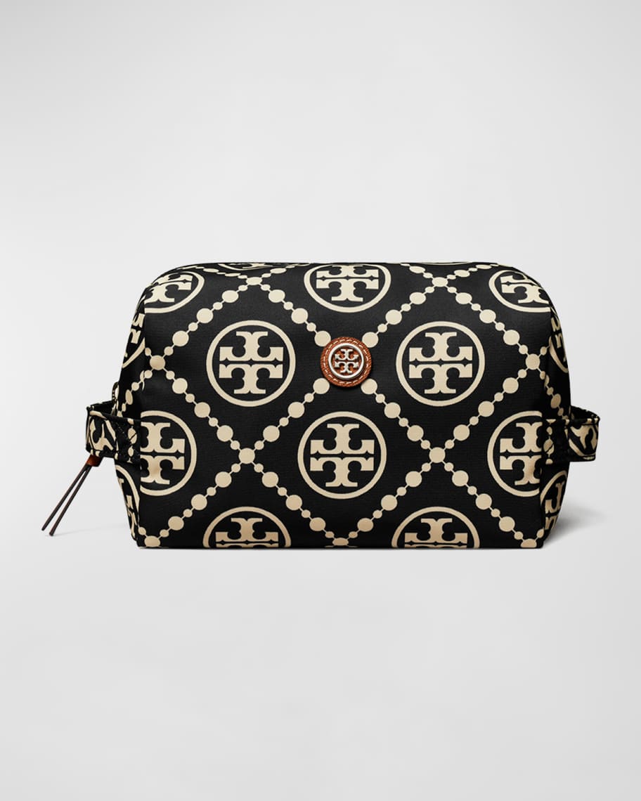 Tory Burch Virginia Large Logo Printed Cosmetic Case Neiman Marcus