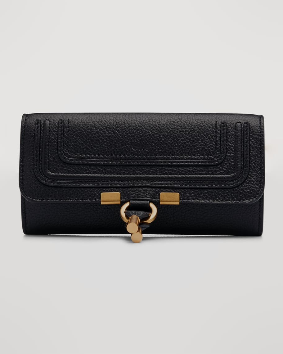 Chloe Marcie Flap Leather Long Wallet | Neiman Marcus