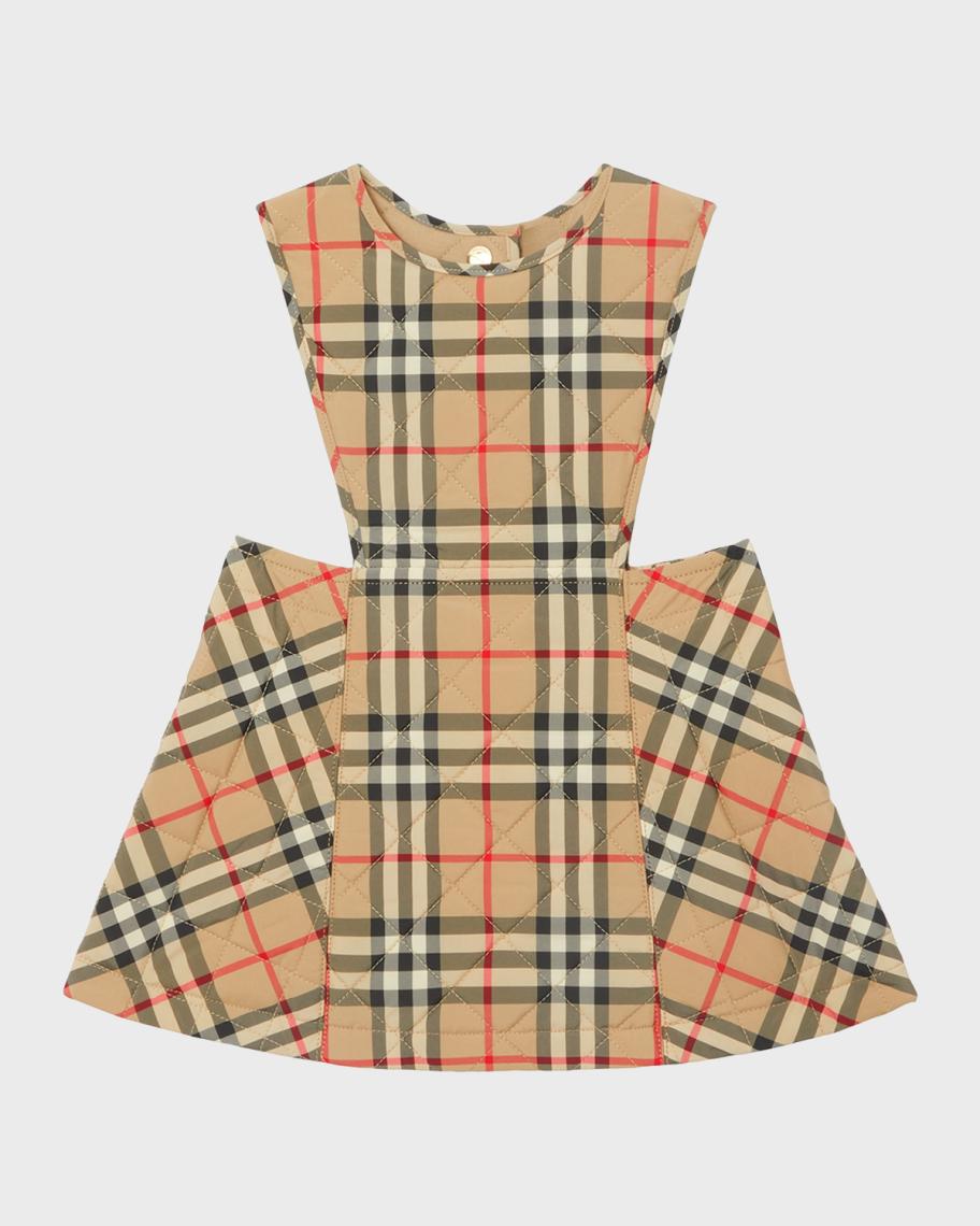 Burberry Girl's Halima Check-Print Quilted Jumper, Size 6M-2 | Neiman ...
