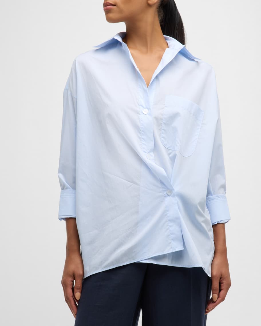 TWP Earl Oversized Button-Front Shirt | Neiman Marcus