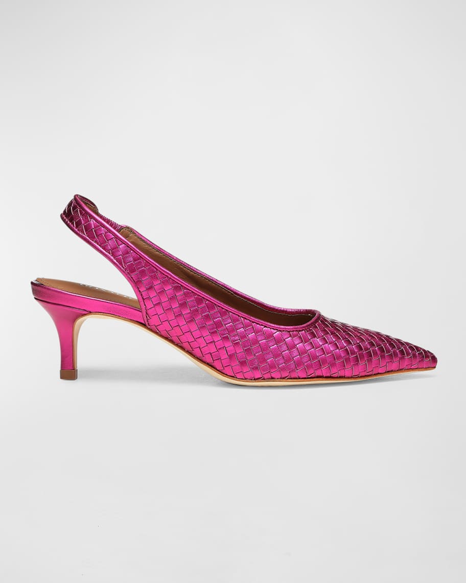 Donald Pliner Olimpia Woven Slingback Pumps | Neiman Marcus