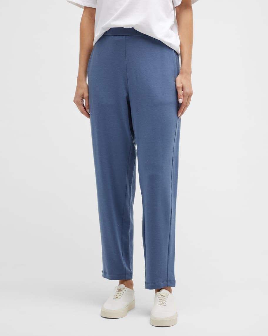 Eileen Fisher Cropped Knit Terry Pants | Neiman Marcus
