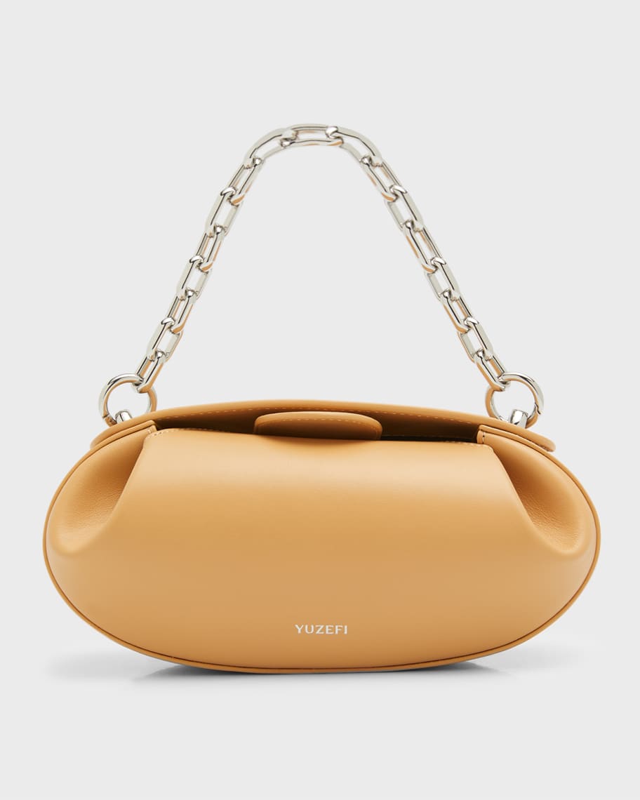 Yuzefi Dinner Roll Leather Shoulder Bag Neiman Marcus
