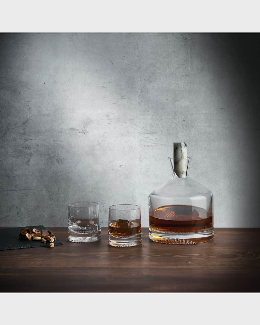 NUDE Alba Whisky Carafe & 2 Tumblers Gift Set
