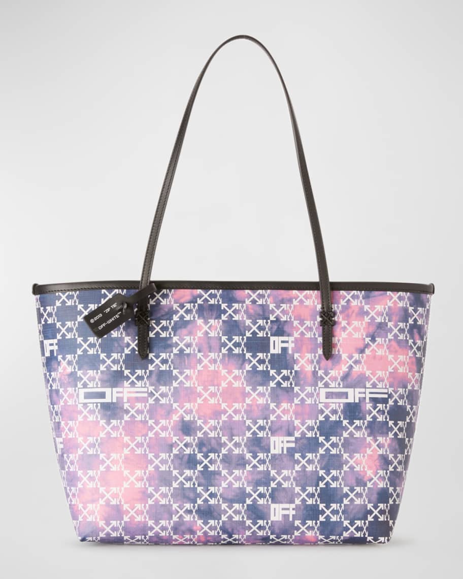 Carolina Herrera Embossed All Over Print Scarf Attached Tote Bag