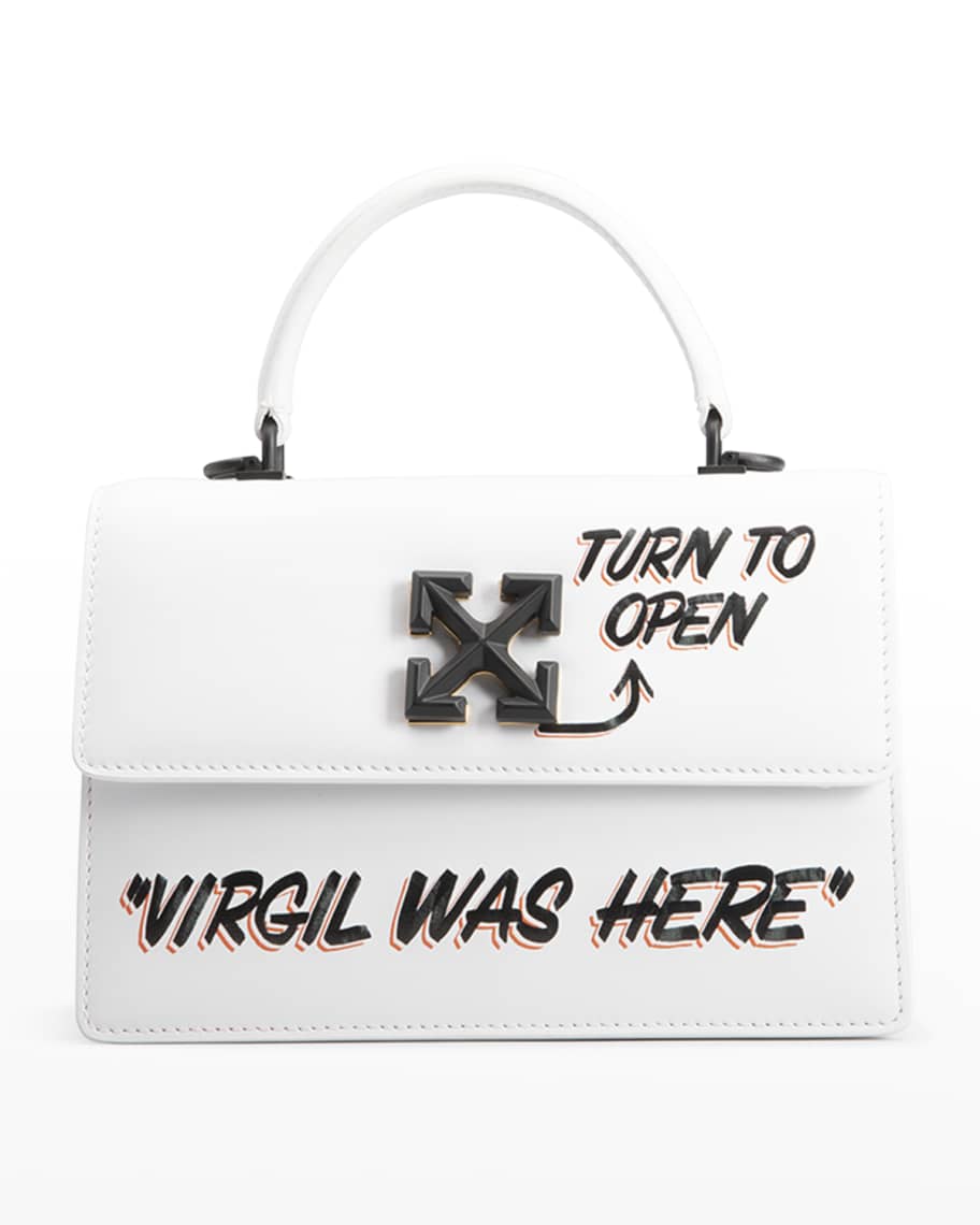 Off-White Virgil Was Here Jitney 1.4 Tote Bag Small Black