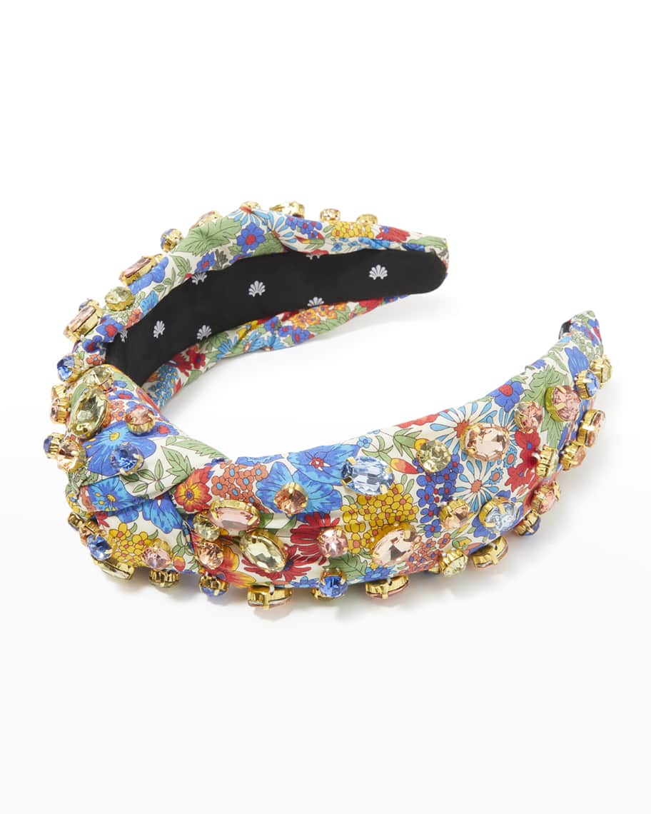Lele Sadoughi Liberty Crystal Knotted Headband | Neiman Marcus