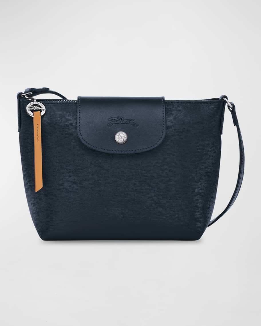 Longchamp Small Leather-Trimmed Le Pliage City Cross-Body Bag