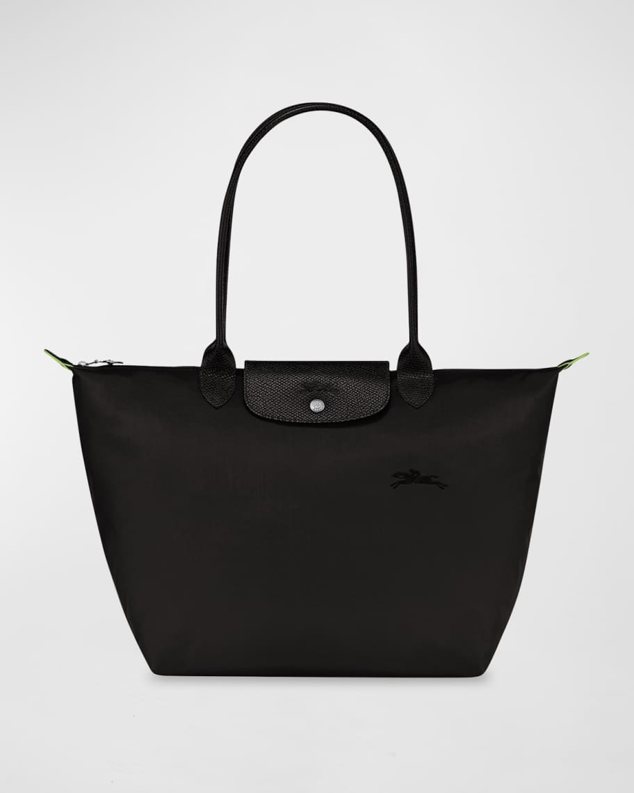 【関税&送料込】Longchamp Black Recycled Canvas L Le Pliage Le Pliage Original L Tote bag Black - Recycled canvas