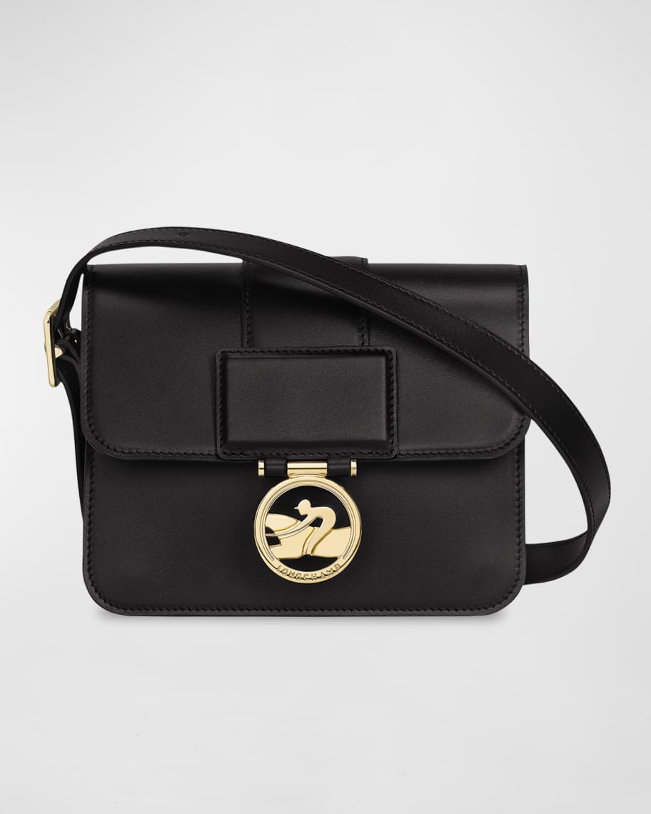 Longchamp Flap Leather Crossbody Bag Neiman Marcus