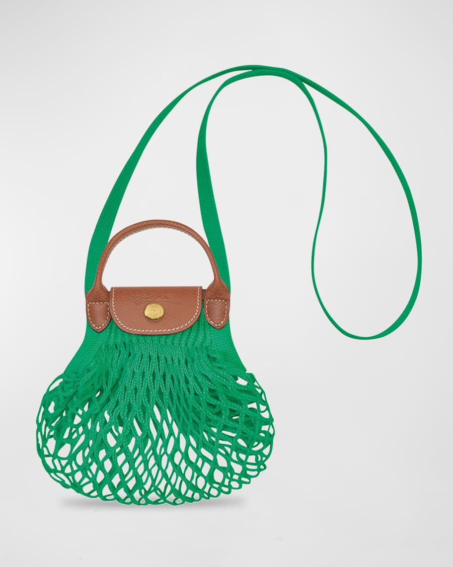 Longchamp Extra Small Le Pliage Filet Knit Crossbody Bag