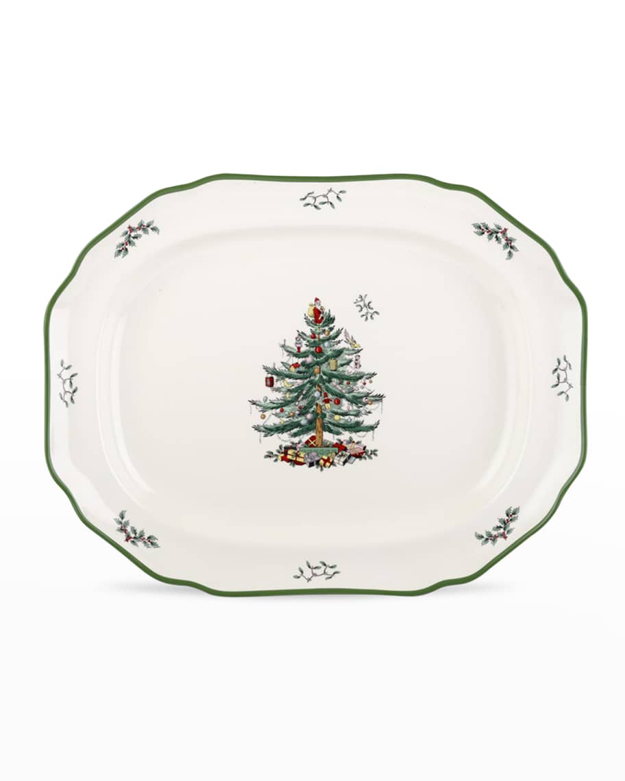 Spode Christmas Tree Sculpted Platter