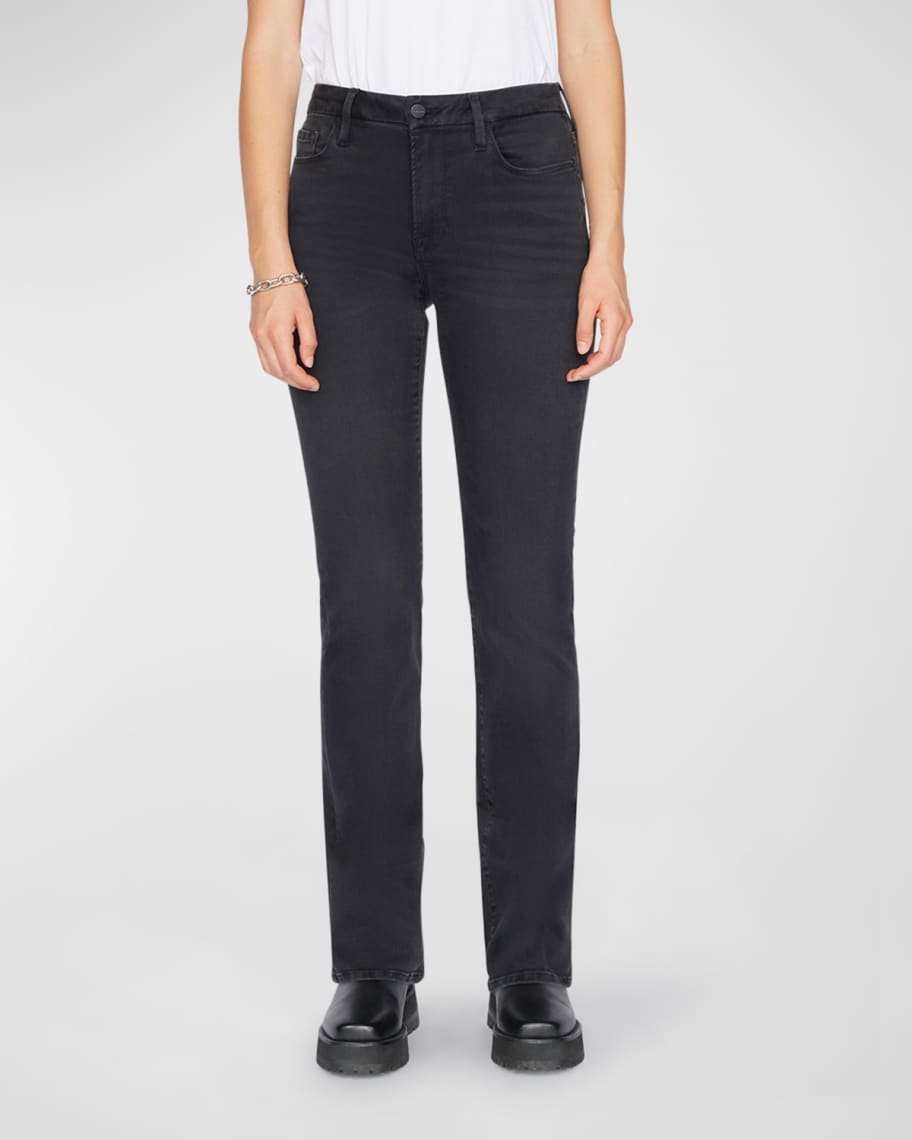 FRAME Le Mini Boot High-Rise Slim Bootcut Jeans | Neiman Marcus