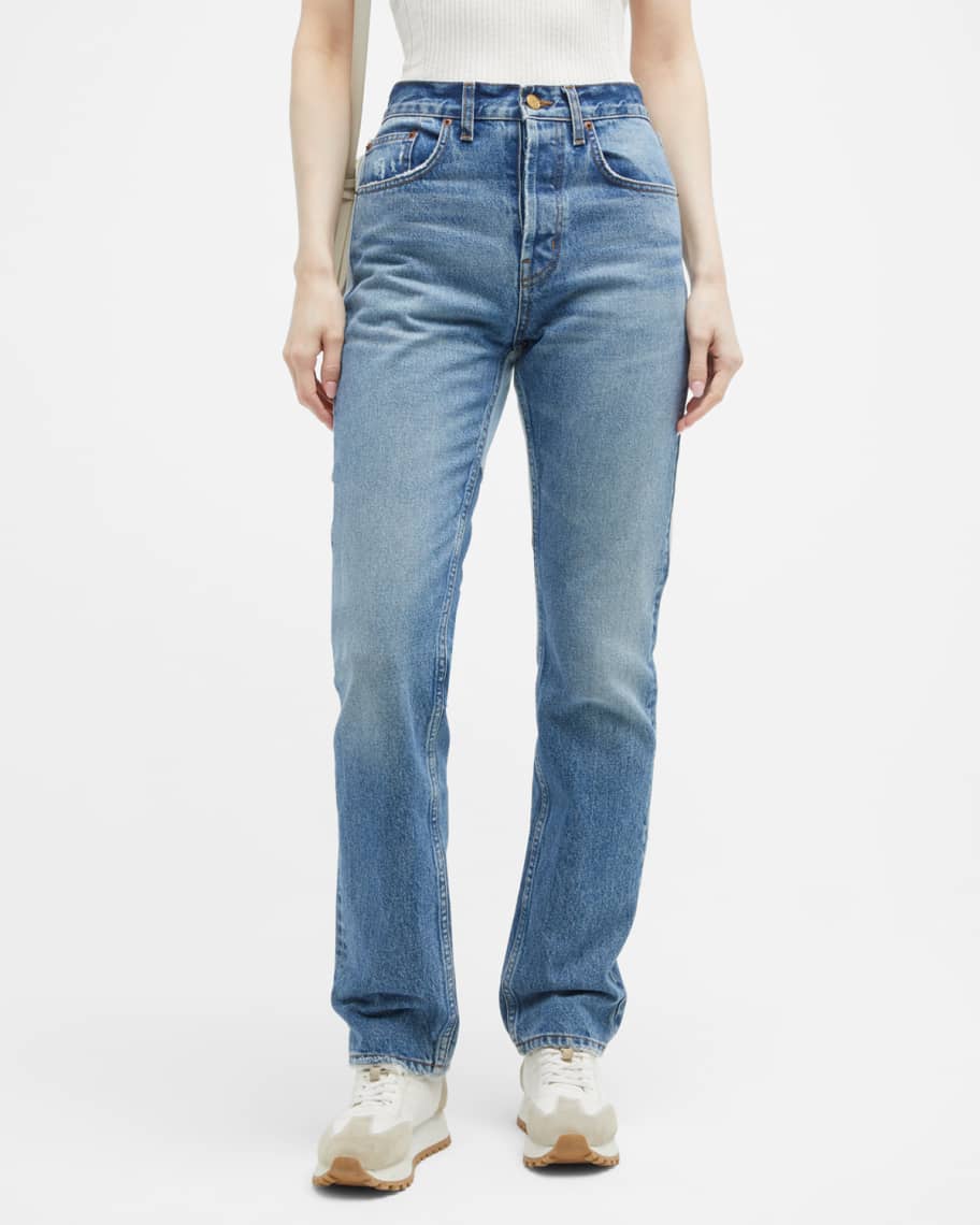 B SIDES Plein Jean Rework TwoToned Straight Jeans Neiman Marcus