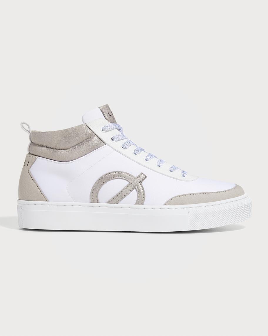 LØCI Ten Sand High-Top Sneakers Niemann Marcus Quiet Luxury Streetwear Style Løci Classic Review: Are the celeb-loved sneakers worth it  main image 4
