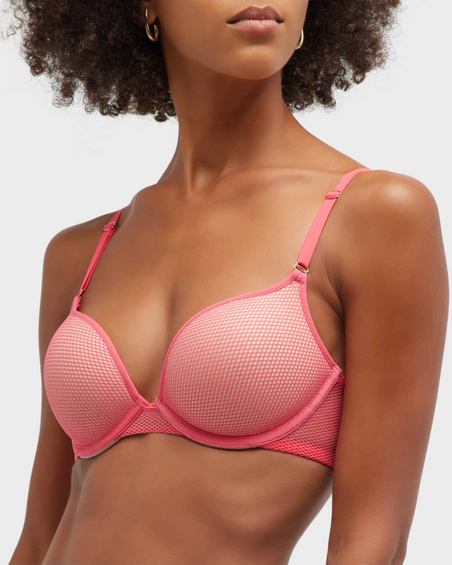 Skarlett Blue Mischief Fishnet Push-Up Bra | Neiman Marcus