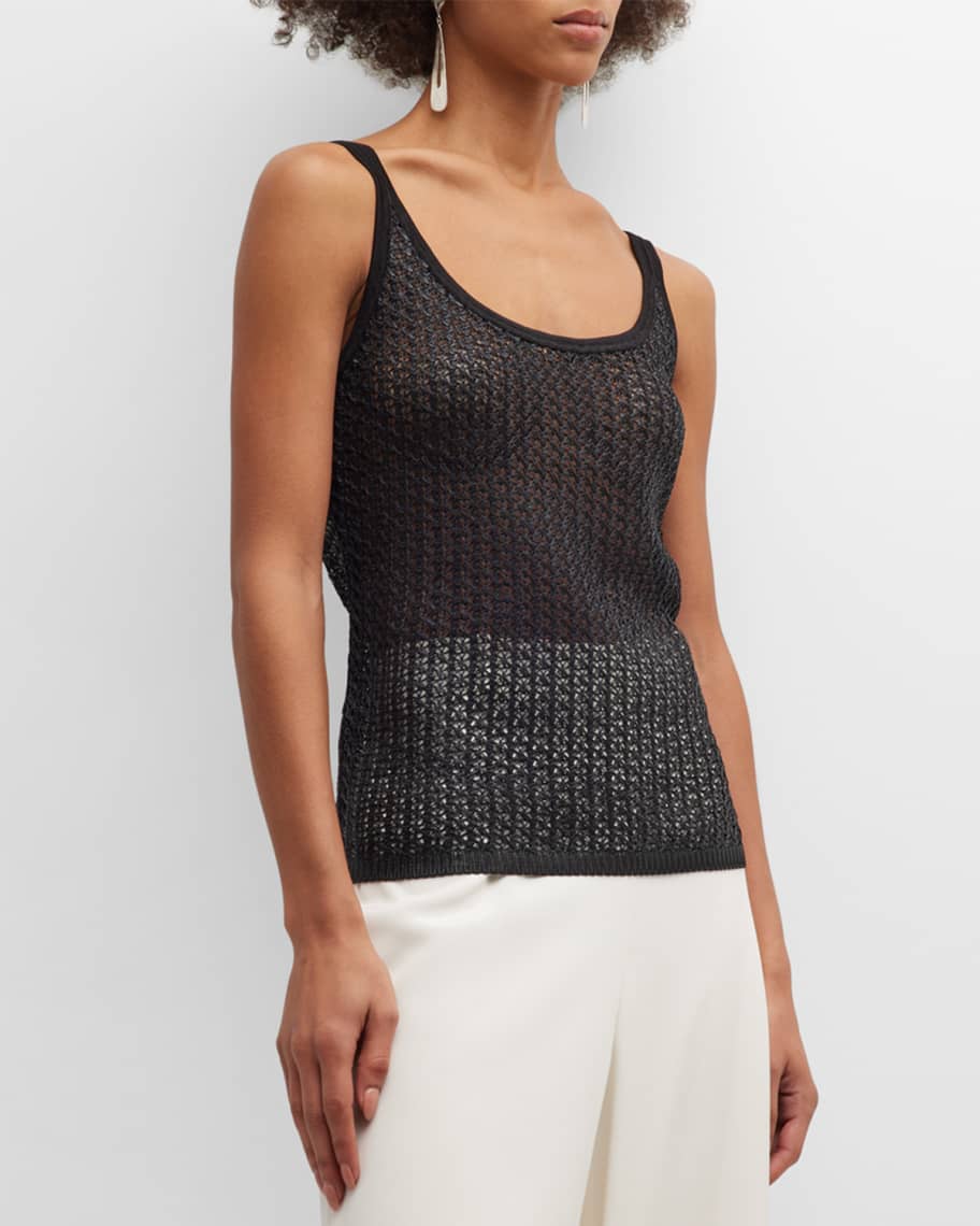 Missoni Crochet Knit Tank Top Neiman Marcus