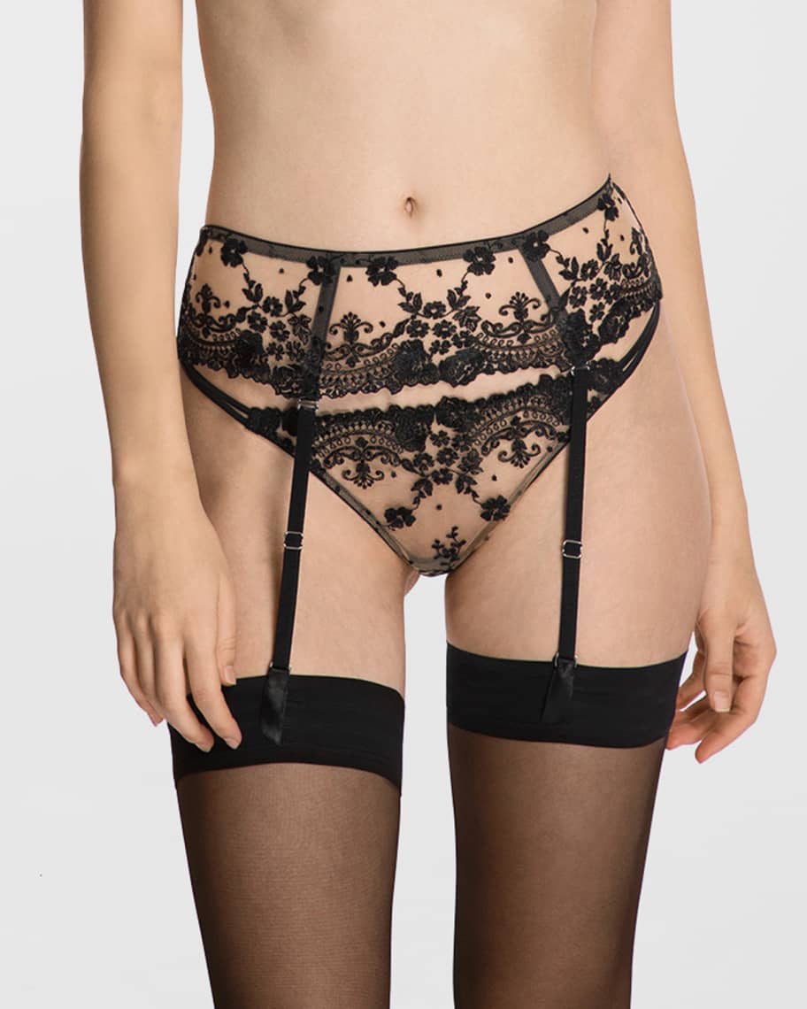 I.D. Sarrieri La Ballerina Rose Silk & Lace Thong