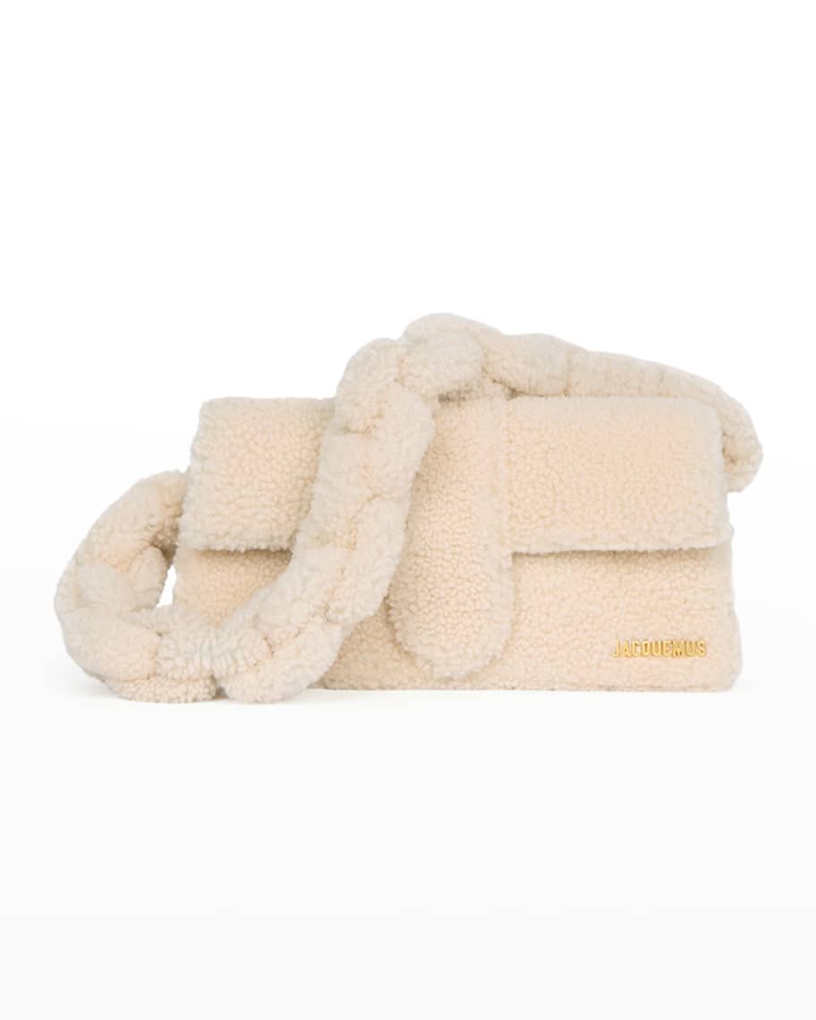Jacquemus Le Bambidou Lamb Shearling Shoulder Bag | Neiman Marcus