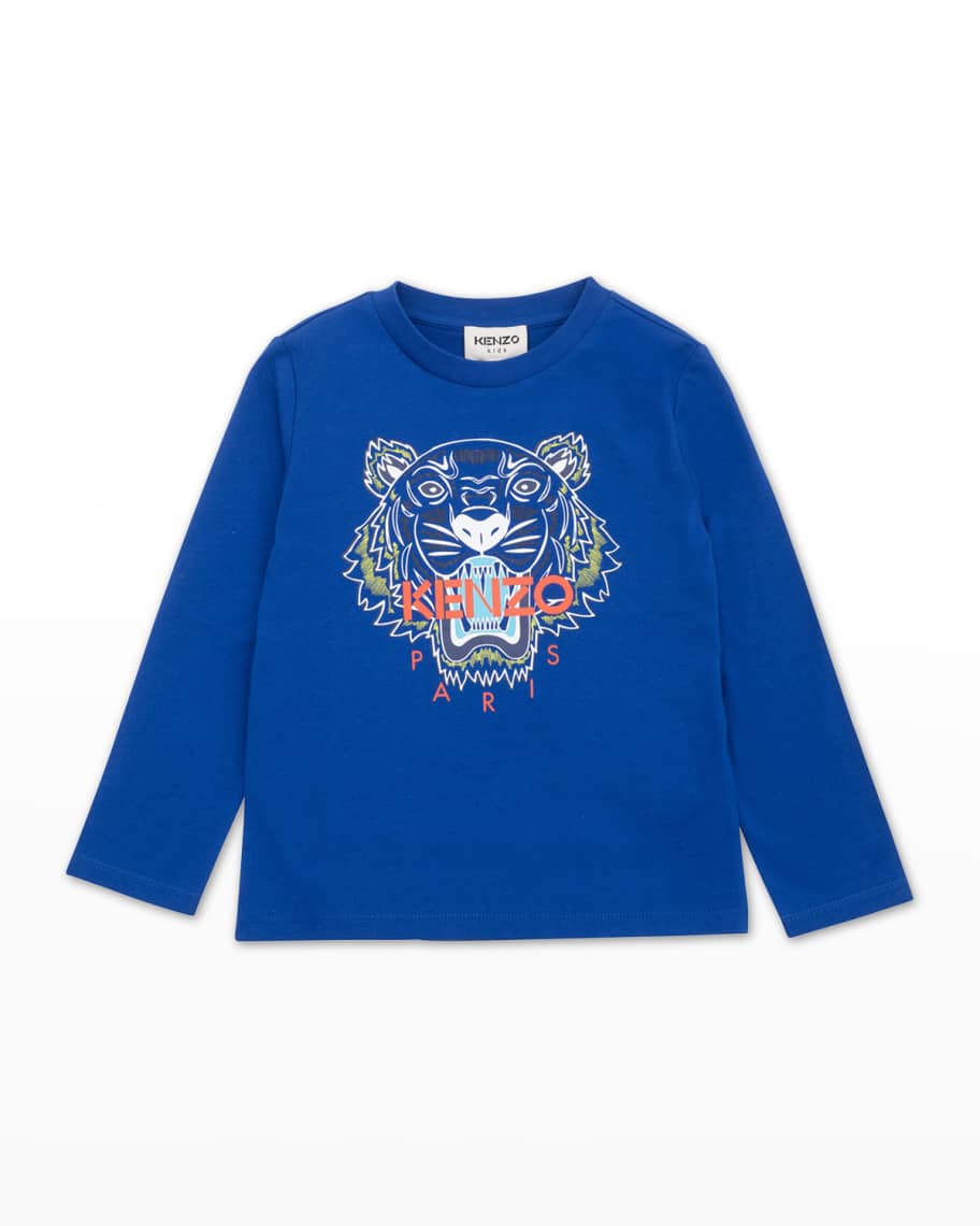 Kenzo Boy's Classic Tiger Graphic Long Sleeves TShirt, Size 612