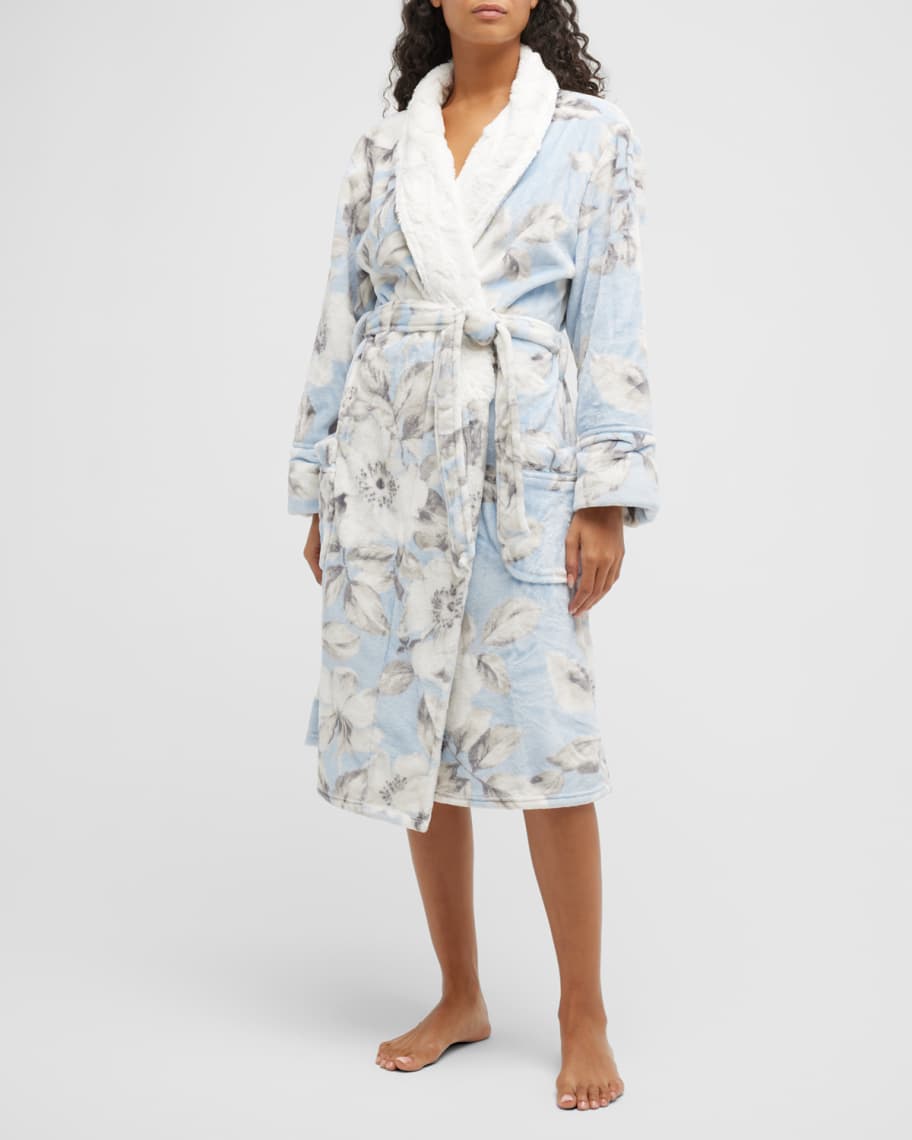 PJ Salvage Luxe ShawlCollar Plush Robe Neiman Marcus