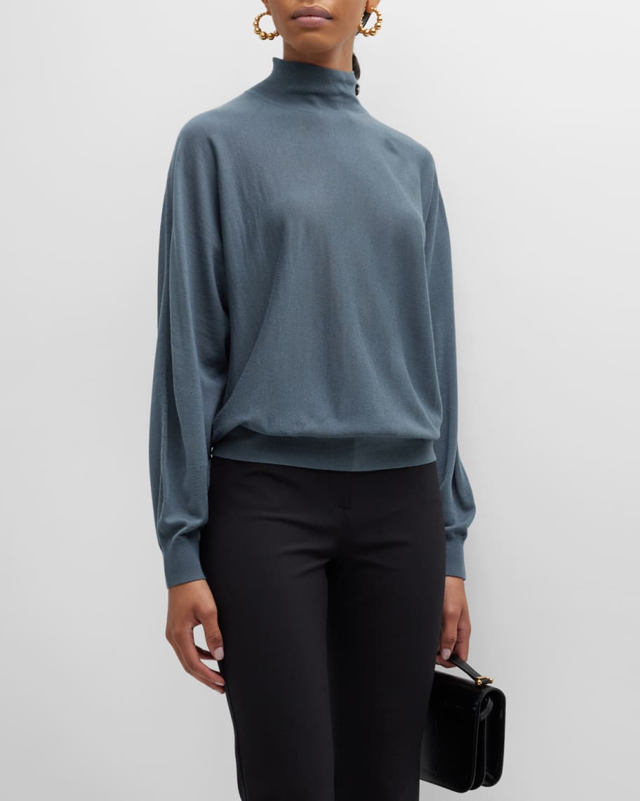 Theory blouson sleeve sweater outlet