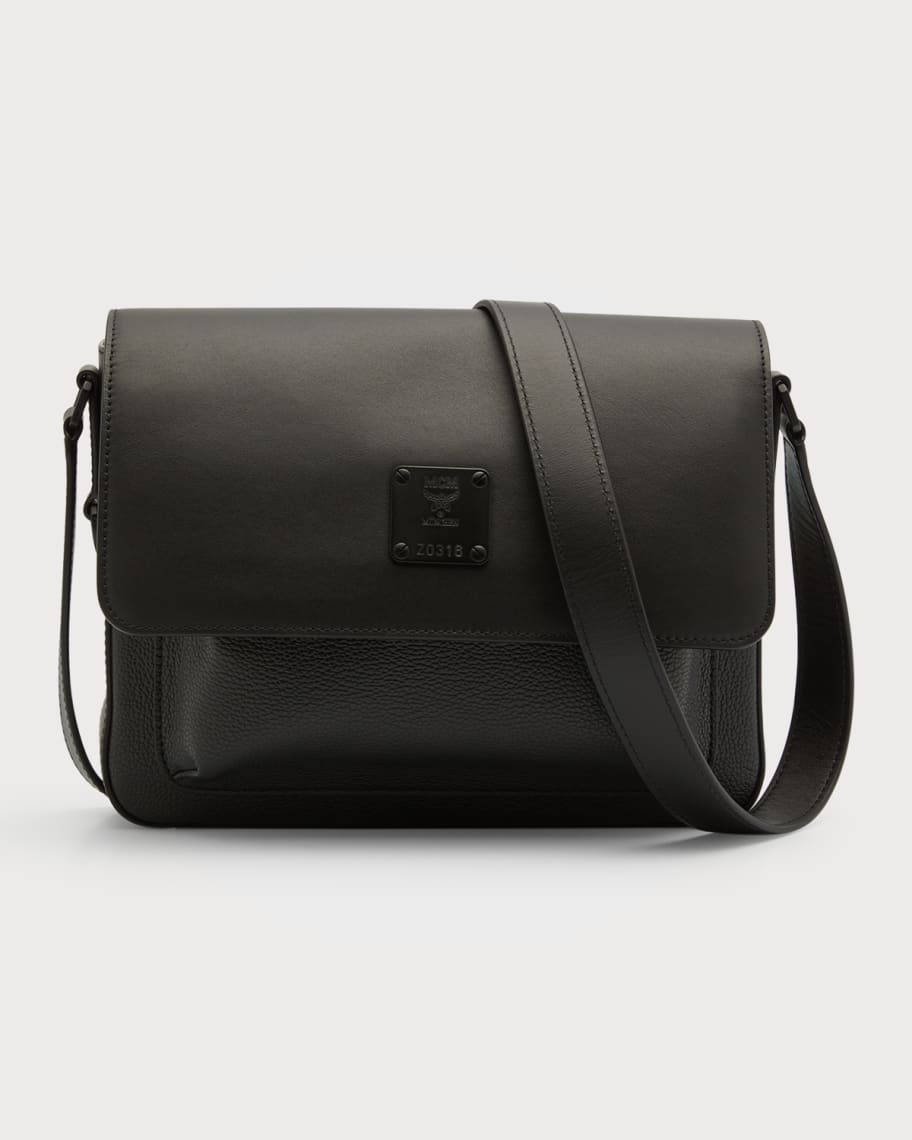 Small Klassik Messenger Bag in Visetos Black