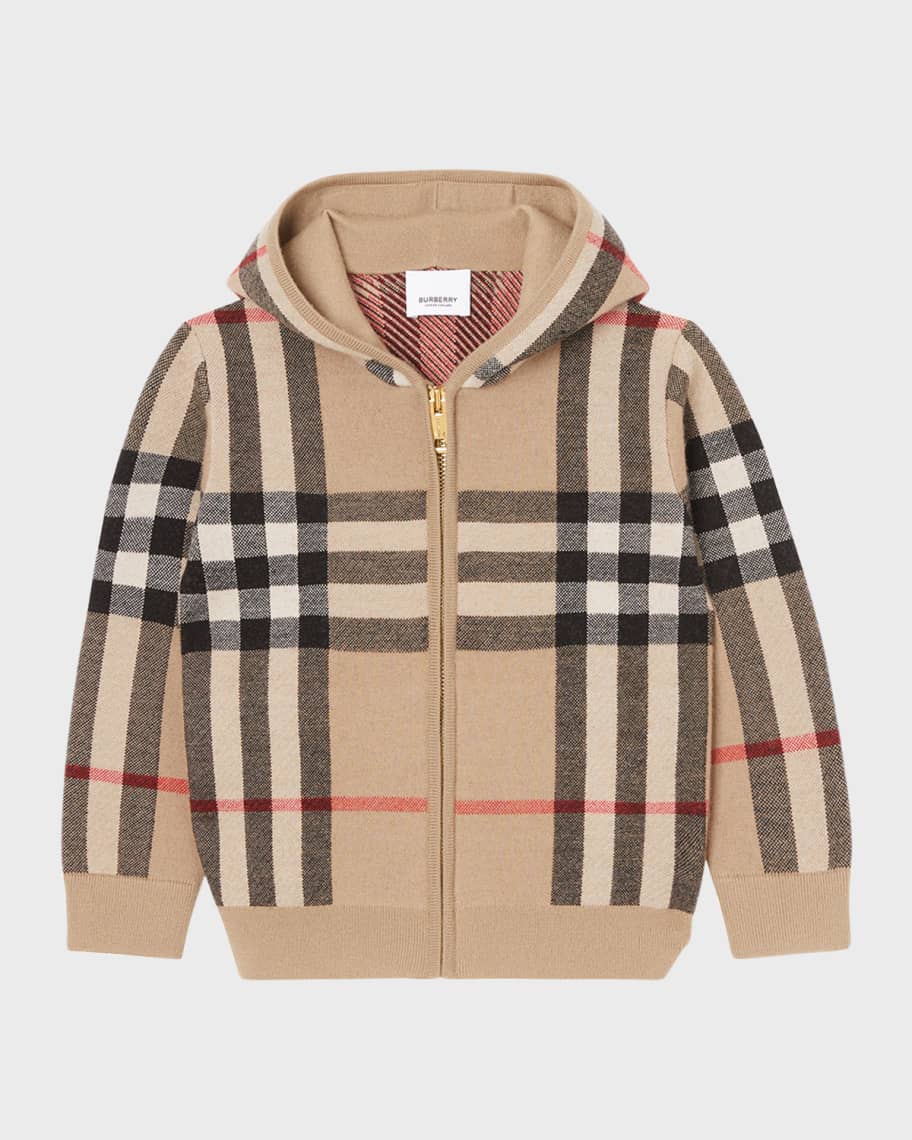 Boy's Gerard Check Hoodies Neiman Marcus