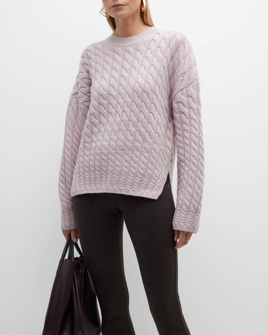 Theory cable cashmere sweater online