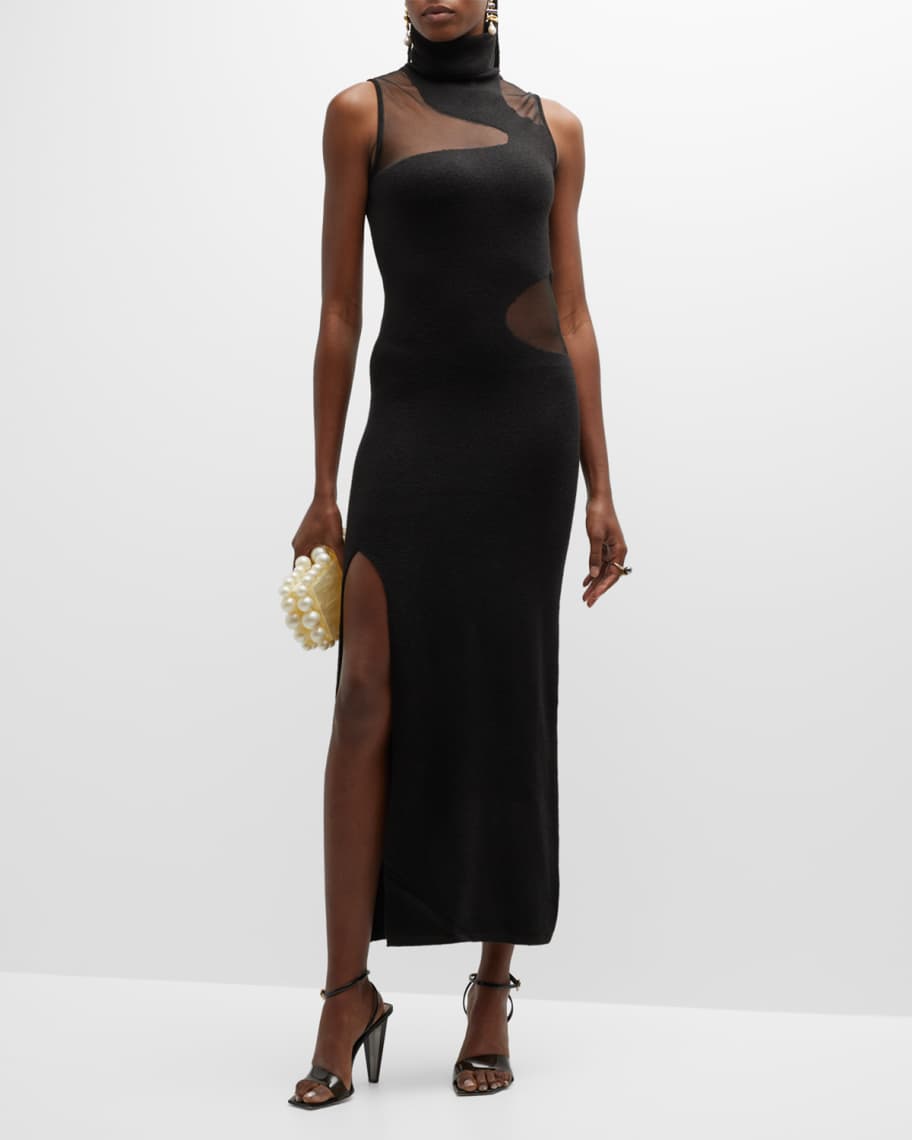 Cult Gaia Brooke Sleeveless Knit Cutout Ankle Dress | Neiman Marcus