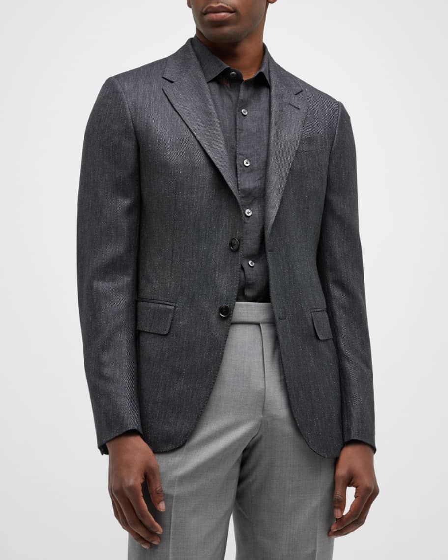 ZEGNA Men's Heathered Twill Sport Coat | Neiman Marcus
