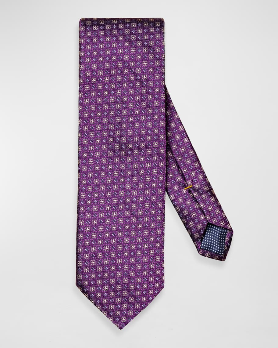 Eton Men's Floral Jacquard Silk Tie Neiman Marcus