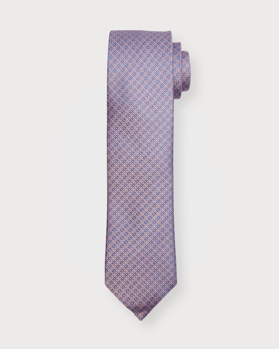 Eton Men's Floral Jacquard Silk Tie Neiman Marcus