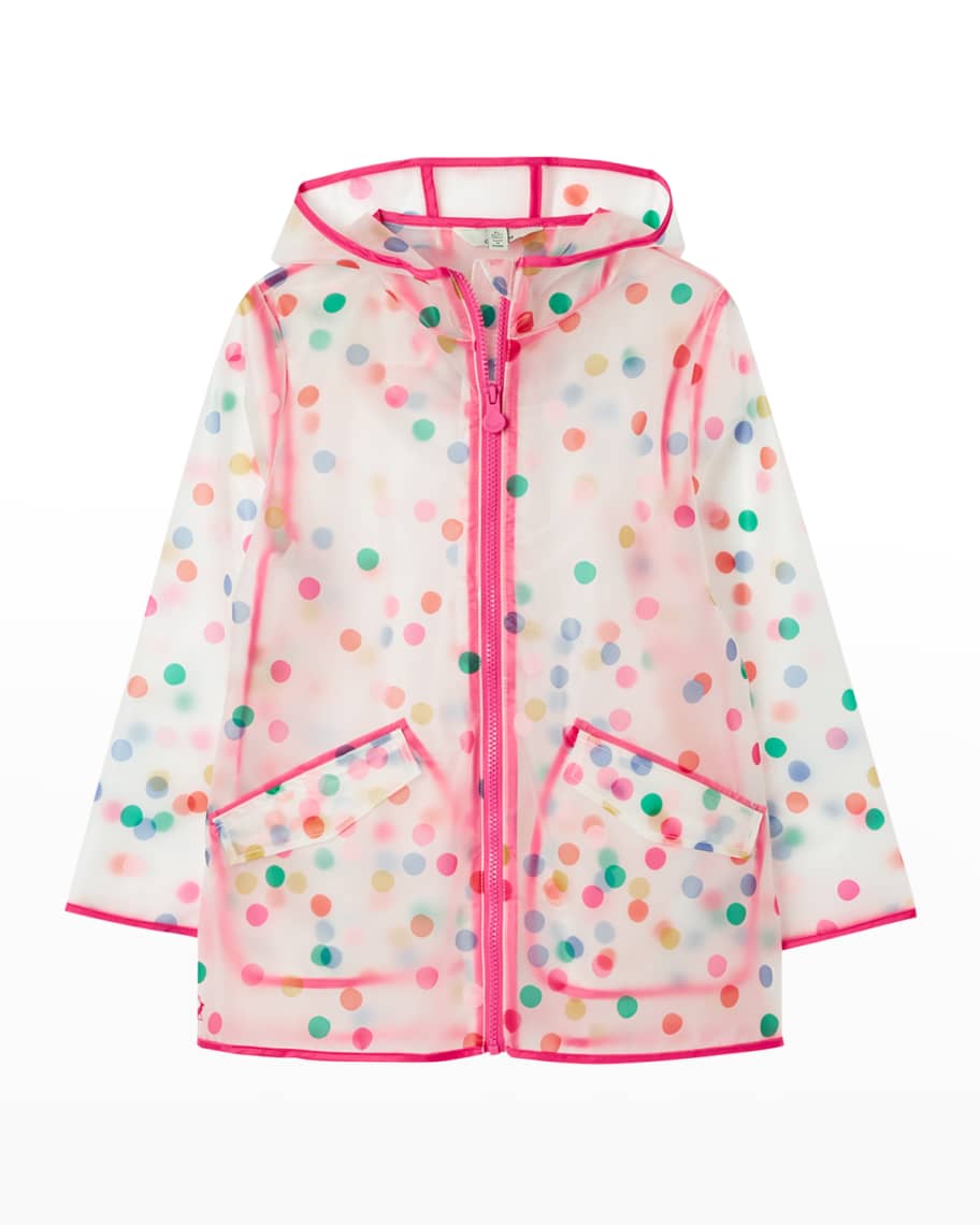 Clear polka dot raincoat store