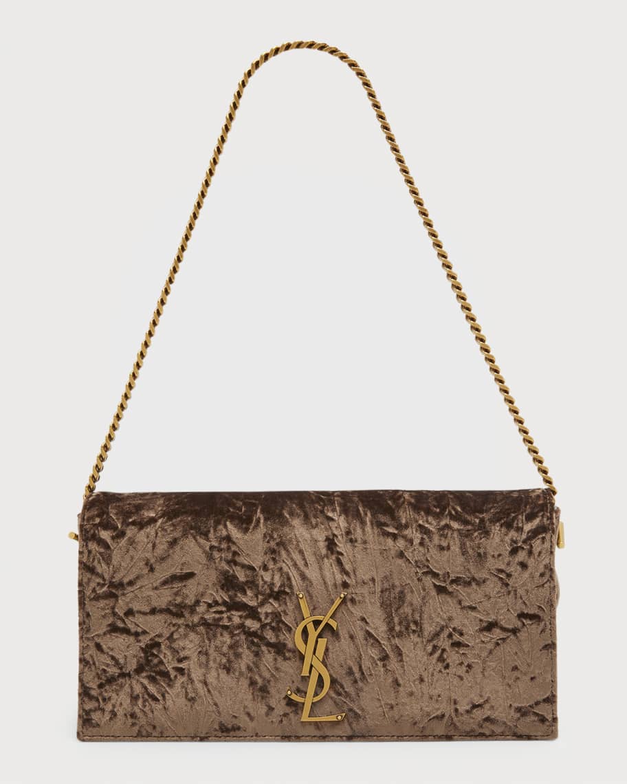 Saint Laurent Kate 99 YSL Velvet Chain Shoulder Bag Neiman