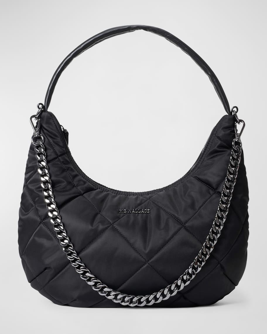 MZ WALLACE Bowery Quilted Nylon Shoulder Bag | Neiman Marcus