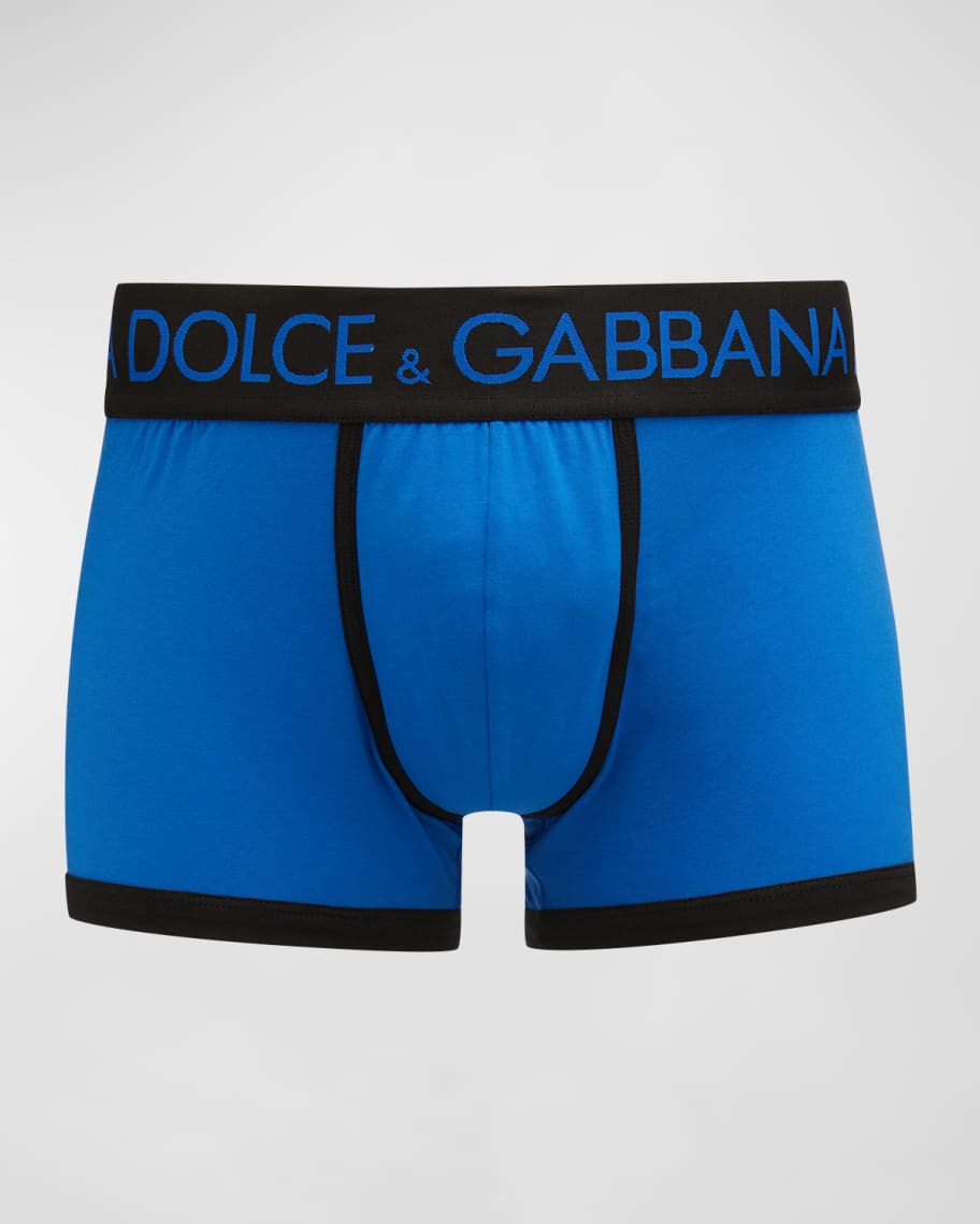 Dolce & Gabbana Gray Logo Cotton Men Regular Boxer Underwear main image 0