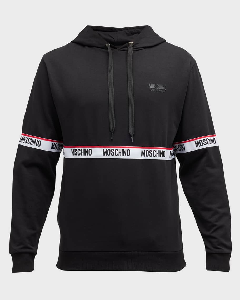 Moschino tape full zip hoodie top
