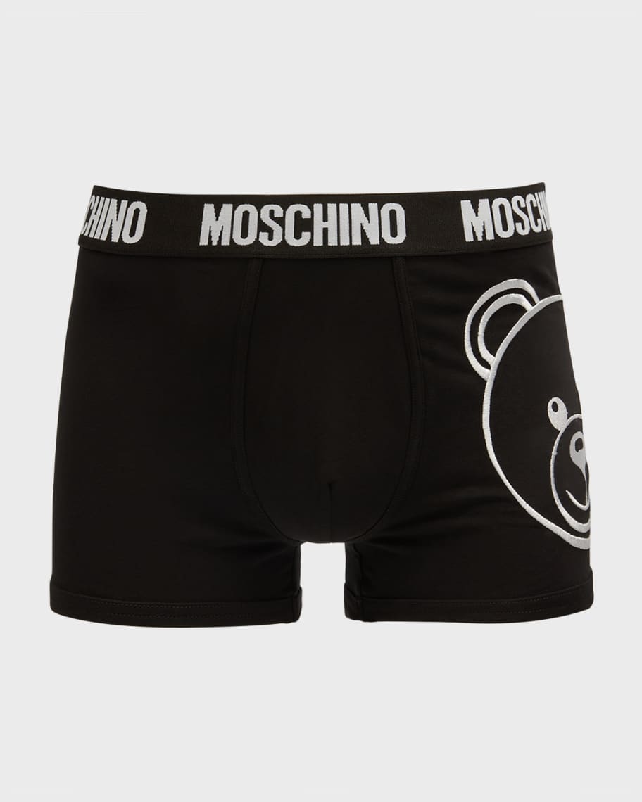 Moschino Men's Bear Logo Boxer Briefs | Neiman Marcus