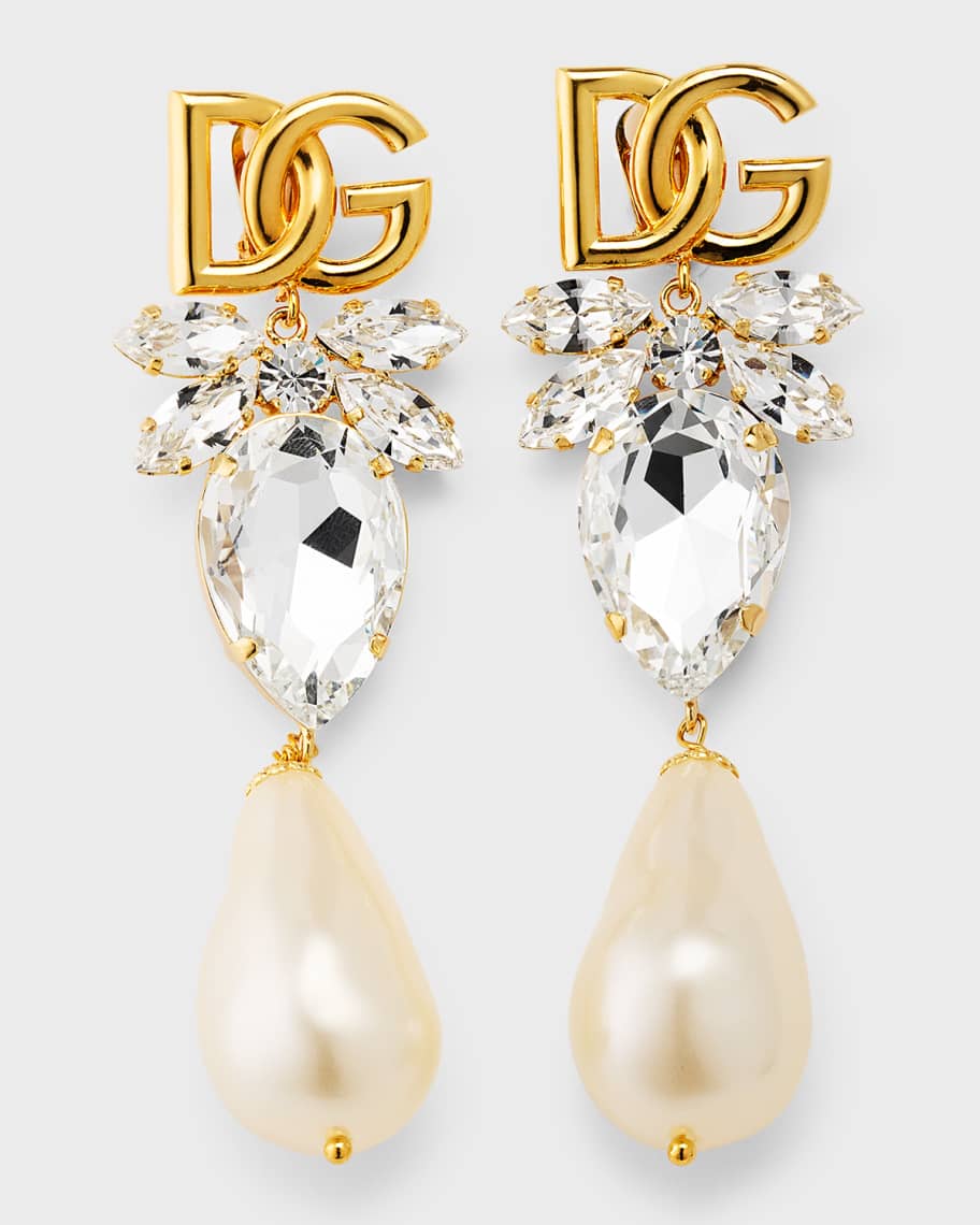 Sold at Auction: Louis Vuitton Crystal Earrings